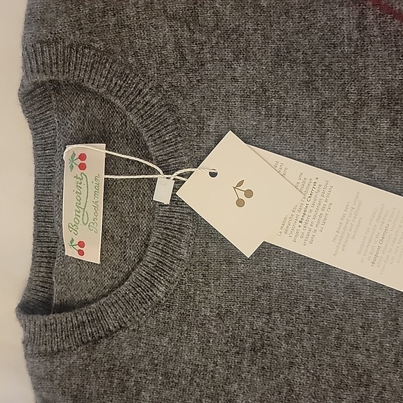 Bonpoint grey wool sweater sz 10 NWT - Picture 3 of 3